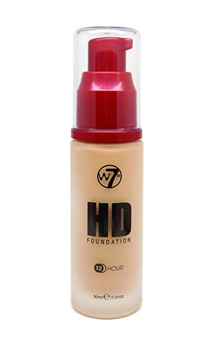 W7 COSMETICS High Definition (12 Hour) Foundation - 1.05 Fl Oz (30 ml) - ADDROS.COM